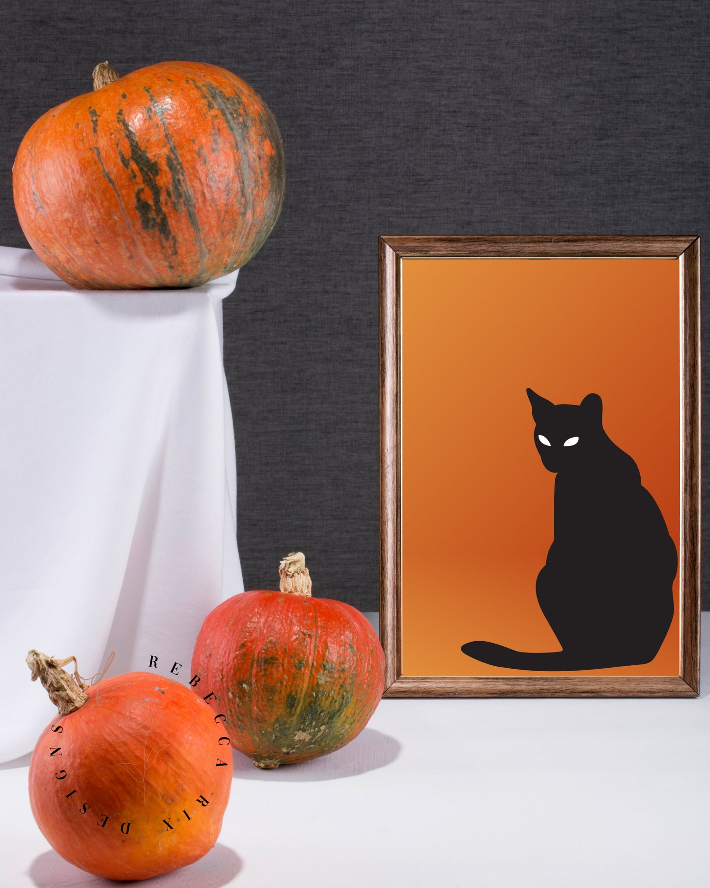 Set of 8 Halloween Prints For Holiday Decor, Printable Wall Art