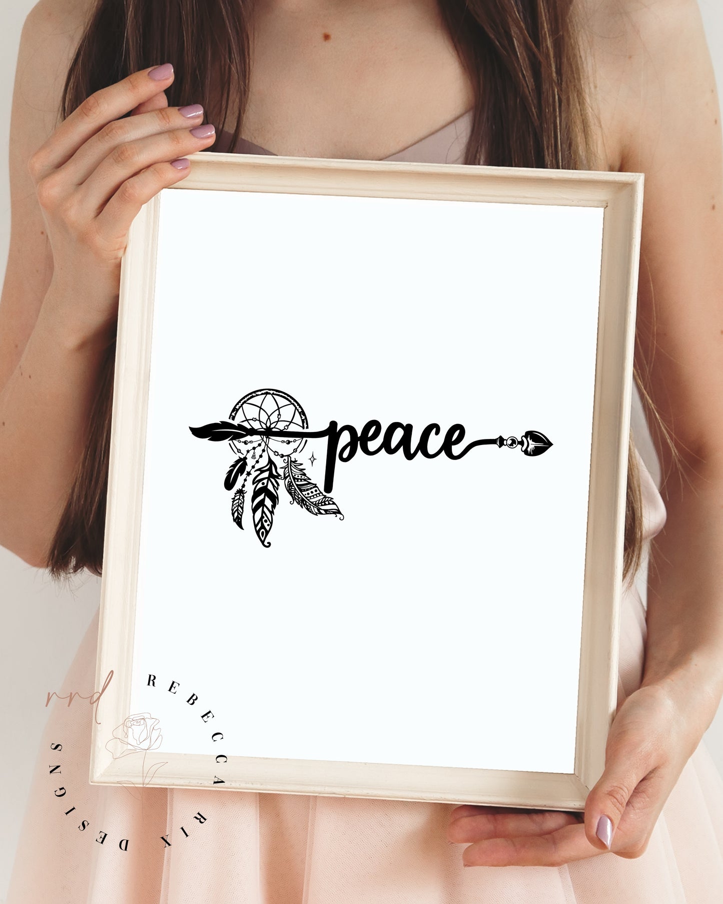 "peace" Boho Printable Wall Art