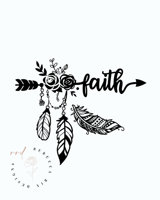 "faith" Boho Printable Wall Art