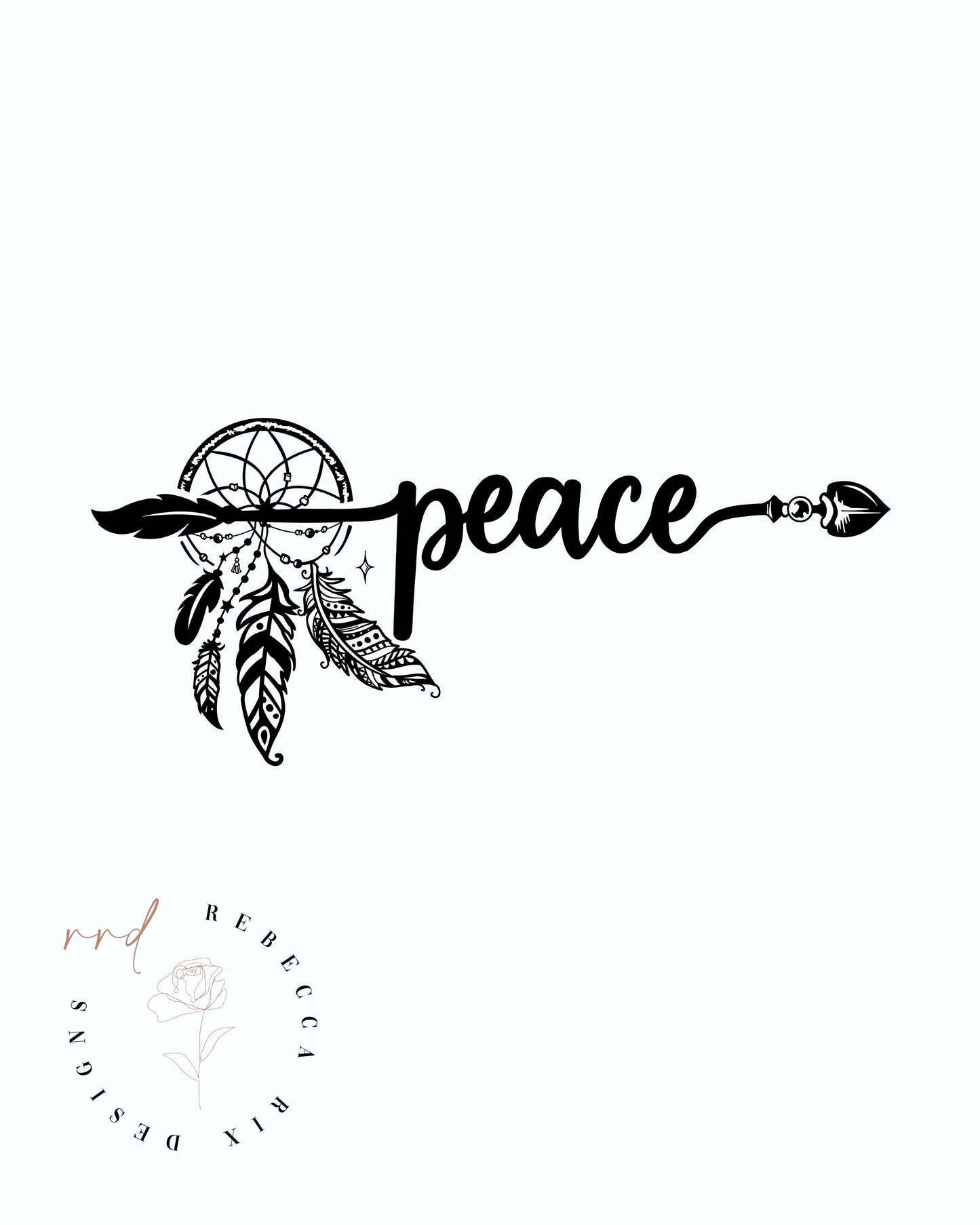 "peace" Boho Printable Wall Art