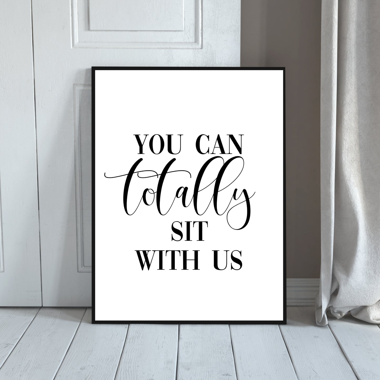 "You Can Totally Sit With Us" Movie Quote From 'Mean Girls,' Printable Art
