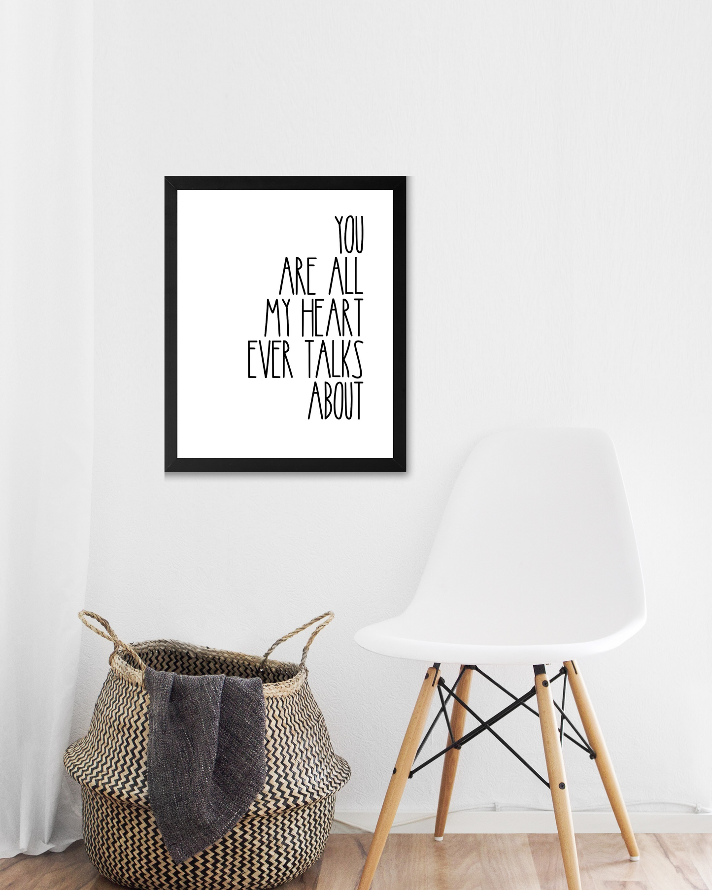 "You Are All My Heart Ever Talks About" Rae Dunn Inspired, Love Quotes, Printable Art